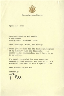 Bill Clinton Signed Letter on "William Jefferson Clinton" Letterhead (PSA/DNA)